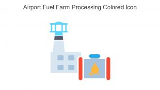 Airport Fuel Farm Processing Colored Icon In Powerpoint Pptx Png And Editable Eps Format