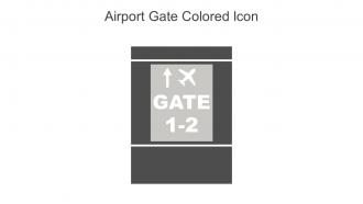 Airport Gate Colored Icon In Powerpoint Pptx Png And Editable Eps Format