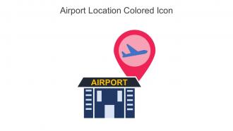 Airport Location Colored Icon In Powerpoint Pptx Png And Editable Eps Format