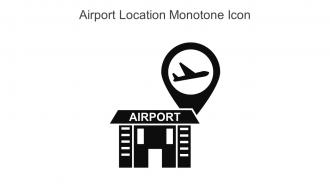 Airport Location Monotone Icon In Powerpoint Pptx Png And Editable Eps Format