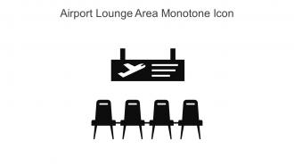 Airport Lounge Area Monotone Icon In Powerpoint Pptx Png And Editable Eps Format
