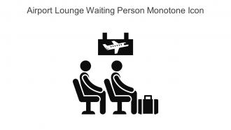 Airport Lounge Waiting Person Monotone Icon In Powerpoint Pptx Png And Editable Eps Format