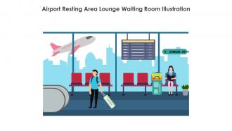 Airport Resting Area Lounge Waiting Room Illustration