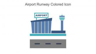 Airport Runway Colored Icon In Powerpoint Pptx Png And Editable Eps Format