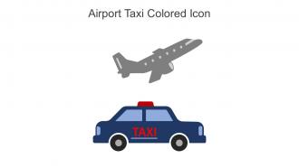 Airport Taxi Colored Icon In Powerpoint Pptx Png And Editable Eps Format
