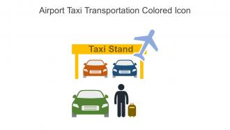 Airport Taxi Transportation Colored Icon In Powerpoint Pptx Png And Editable Eps Format