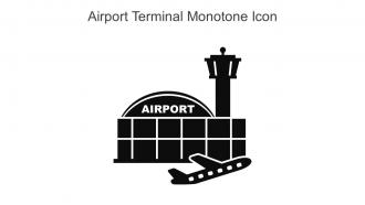 Airport Terminal Monotone Icon In Powerpoint Pptx Png And Editable Eps Format
