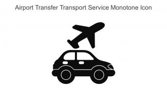 Airport Transfer Transport Service Monotone Icon In Powerpoint Pptx Png And Editable Eps Format