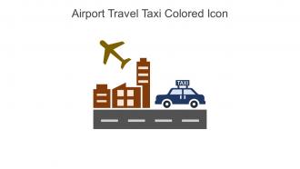 Airport Travel Taxi Colored Icon In Powerpoint Pptx Png And Editable Eps Format