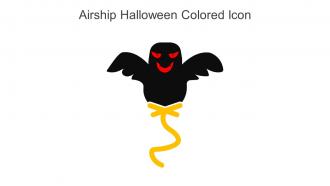 Airship Halloween Colored Icon In Powerpoint Pptx Png And Editable Eps Format