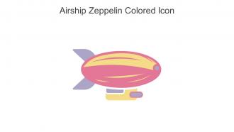 Airship Zeppelin Colored Icon In Powerpoint Pptx Png And Editable Eps Format