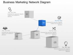 Aj business marketing network diagram powerpoint template slide