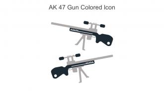 Ak 47 Gun Colored Icon In Powerpoint Pptx Png And Editable Eps Format