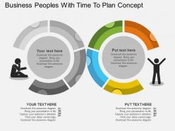 Ak business peoples with time to plan concept flat powerpoint design