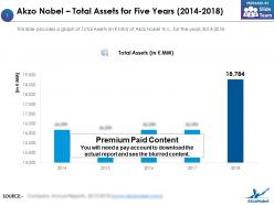 Akzo nobel total assets for five years 2014-2018