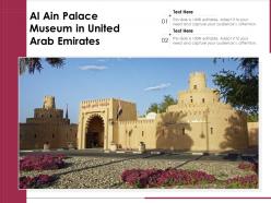 Al ain palace museum in united arab emirates