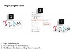 Al team text on ant back for teamwork powerpoint template
