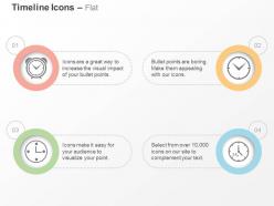 Alarm 24 hours clock time management ppt icons graphics