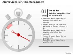 Alarm clock for time management flat powerpoint design