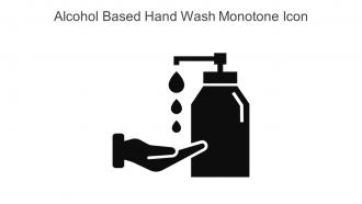 Alcohol Based Hand Wash Monotone Icon In Powerpoint Pptx Png And Editable Eps Format