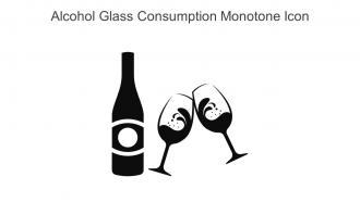 Alcohol Glass Consumption Monotone Icon in powerpoint pptx png and editable eps format