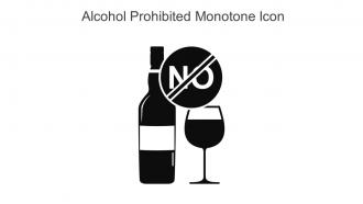 Alcohol Prohibited Monotone Icon In Powerpoint Pptx Png And Editable Eps Format