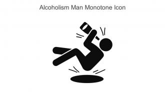 Alcoholism Man Monotone Icon In Powerpoint Pptx Png And Editable Eps Format