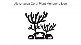 Alcyonacea Coral Plant Monotone Icon In Powerpoint Pptx Png And Editable Eps Format