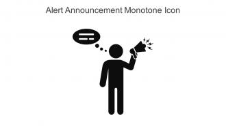 Alert Announcement Monotone Icon In Powerpoint Pptx Png And Editable Eps Format