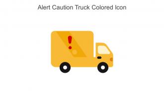 Alert Caution Truck Colored Icon In Powerpoint Pptx Png And Editable Eps Format