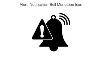 Alert Notification Bell Monotone Icon In Powerpoint Pptx Png And Editable Eps Format