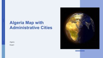Algeria Map With Administrative Cities PPT Sample AT