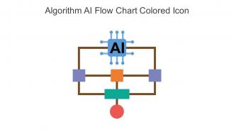 Algorithm AI Flow Chart Colored Icon In Powerpoint Pptx Png And Editable Eps Format