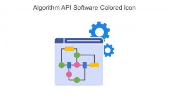 Algorithm API Software Colored Icon In Powerpoint Pptx Png And Editable Eps Format