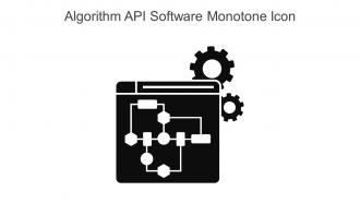 Algorithm API Software Monotone Icon In Powerpoint Pptx Png And Editable Eps Format