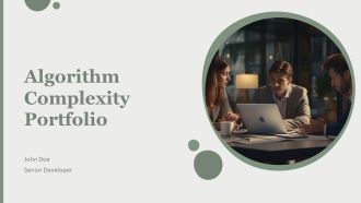 Algorithm Complexity Portfolio PPT Template AT