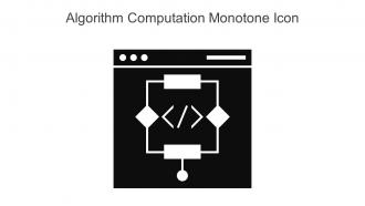Algorithm Computation Monotone Icon In Powerpoint Pptx Png And Editable Eps Format