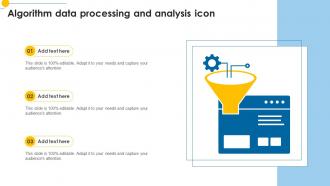 Algorithm Data Processing And Analysis Icon