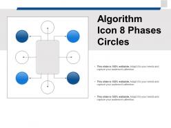 Algorithm icon 8 phases circles
