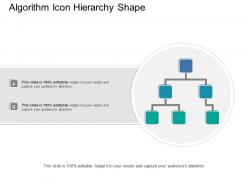Algorithm icon hierarchy shape