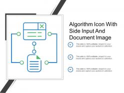 Algorithm Icon With Side Input And Document Image
