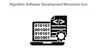 Algorithm Software Development Monotone Icon In Powerpoint Pptx Png And Editable Eps Format