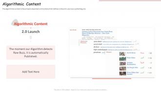 Algorithmic Content Buzzfeed Investor Funding Elevator Pitch Deck