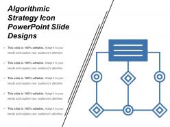 Algorithmic Strategy Icon Powerpoint Slide Designs
