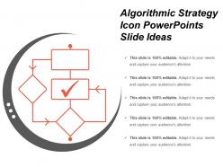 Algorithmic Strategy Icon Powerpoints Slide Ideas