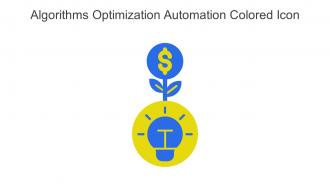 Algorithms Optimization Automation Colored Icon In Powerpoint Pptx Png And Editable Eps Format