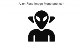 Alien Face Image Monotone Icon In Powerpoint Pptx Png And Editable Eps Format