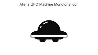 Aliens UFO Machine Monotone Icon In Powerpoint Pptx Png And Editable Eps Format