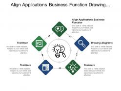 Align applications business function drawing diagrams project budget