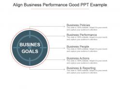 Align Business Performance Good Ppt Example
